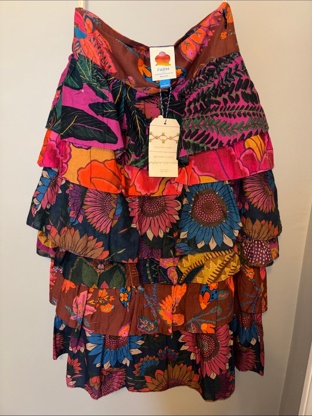 Anthropologie skirt by Farm Rio